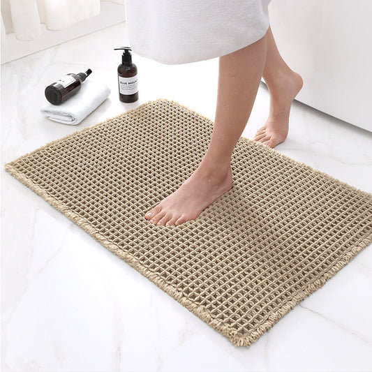 Waffle bath and shower mat