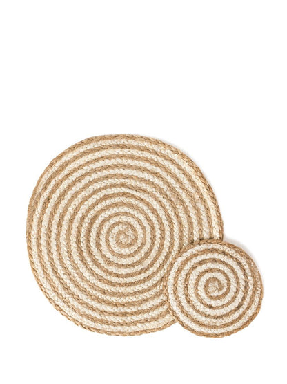 Dessous de plat en spirale Kata - Naturel (lot de 4)