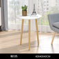 Nordic White Coffee Table Wood Round Portable Minimalist Creative Table Sofaside Small White Meuble De Salon Auxiliary Furniture 