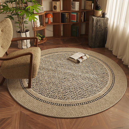 Classic style round rug