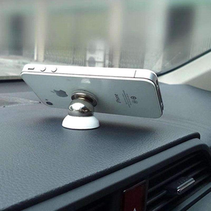 Magnetic car phone holder