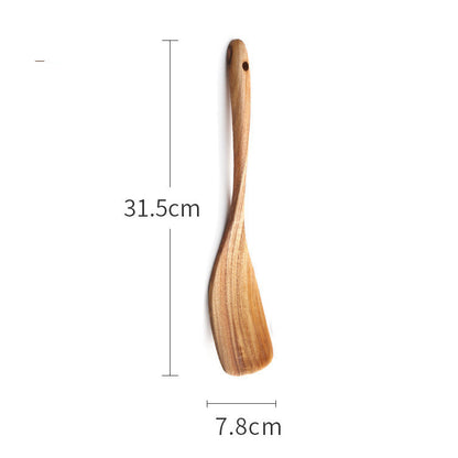 Acacia wood whisks, spatulas and cooking spoons