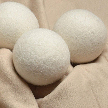 Reusable Wool Dryer Balls - Natural Fabric Softener