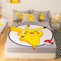 Pokemons Pikachus Bed Mattress Cover Kawaii Cartoon Hello Kitty Bed Linen Cover Fitted Sheet For Kids Adult Single Queen Size