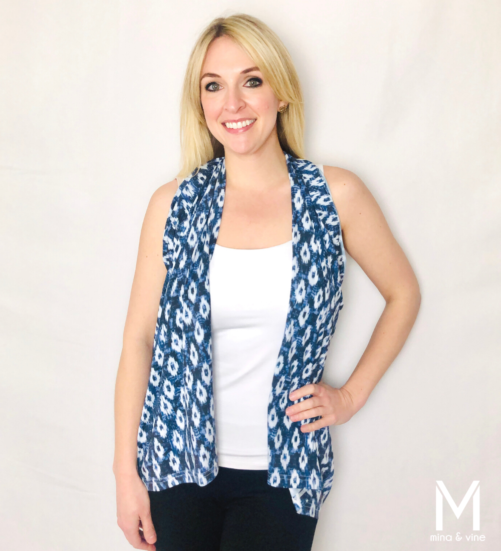 Eye-catching Ikat Multi-Way Smart Scarf