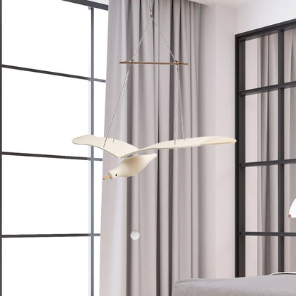 Seagull Mobile Creative Unique Animals Art Crafts Ornament Hanging Soaring Seagulls for Ceiling Living Room Bedroom