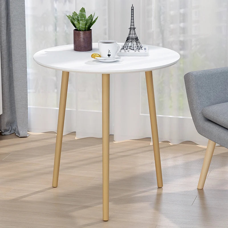 Nordic White Coffee Table Wood Round Portable Minimalist Creative Table Sofaside Small White Meuble De Salon Auxiliary Furniture 