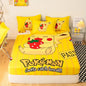 Pokemons Pikachus Bed Mattress Cover Kawaii Cartoon Hello Kitty Bed Linen Cover Fitted Sheet For Kids Adult Single Queen Size