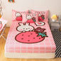 Pokemons Pikachus Bed Mattress Cover Kawaii Cartoon Hello Kitty Bed Linen Cover Fitted Sheet For Kids Adult Single Queen Size