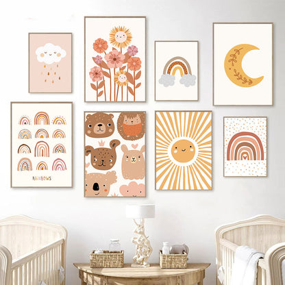 Children's decorative posters on canvas