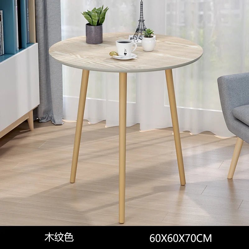 Nordic White Coffee Table Wood Round Portable Minimalist Creative Table Sofaside Small White Meuble De Salon Auxiliary Furniture 