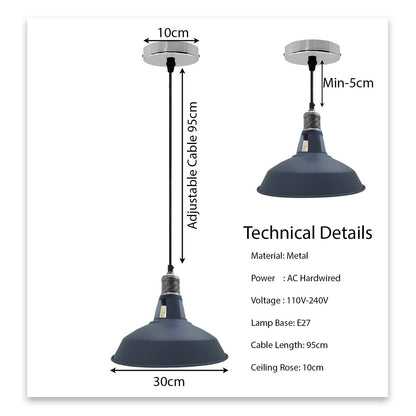 Modern Barn Shade Ceiling Light Fixture ~1116