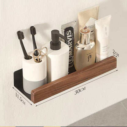 Nordic style bathroom shower wall storage shelf. (Shelf)