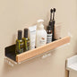 Nordic style bathroom shower wall storage shelf. (Shelf)