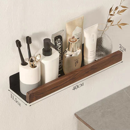 Nordic style bathroom shower wall storage shelf. (Shelf)