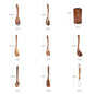 Acacia wood whisks, spatulas and cooking spoons