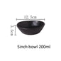 Japanese Ceramic Dinner Plate Rice Bowl Food Tray Retro Gray Tableware Porcelain Fruit Salad Sushi Serving Plate Dinnerware 