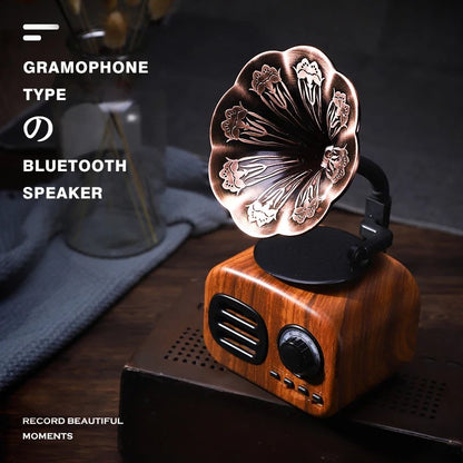 Retro style Bluetooth speaker.