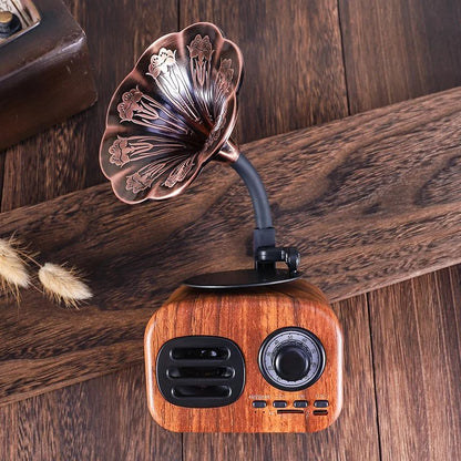 Retro style Bluetooth speaker.