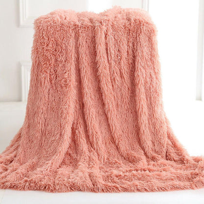 Ultra-soft faux fur blanket or throw. 