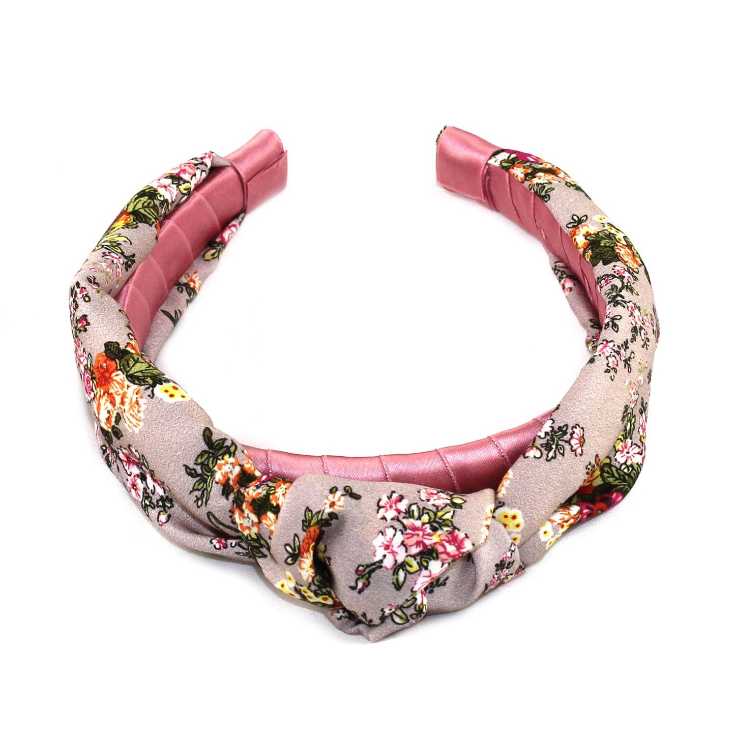 Floral Silk Top Knot Headband